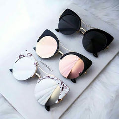 Stylish Female  Round Oversized Cat Eye Classic