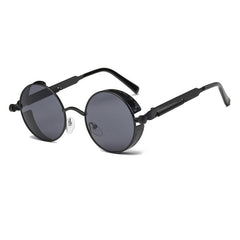 Metal Round Steampunk Sunglasses Men