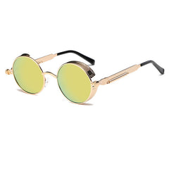Metal Round Steampunk Sunglasses Men