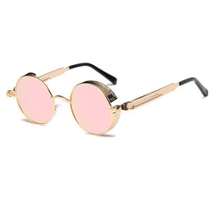Metal Round Steampunk Sunglasses Men