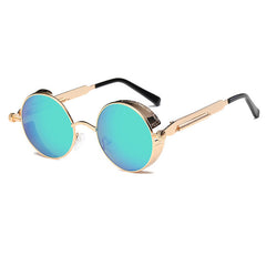 Metal Round Steampunk Sunglasses Men