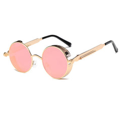 Metal Round Steampunk Sunglasses Men
