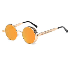 Metal Round Steampunk Sunglasses Men