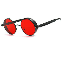 Metal Round Steampunk Sunglasses Men