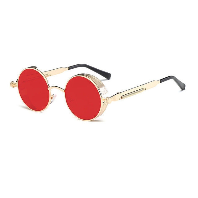 Metal Round Steampunk Sunglasses Men