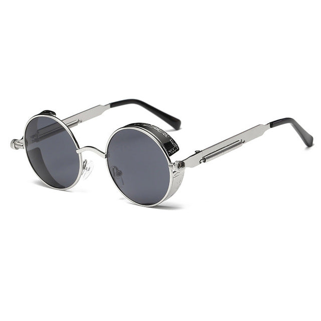 Metal Round Steampunk Sunglasses Men
