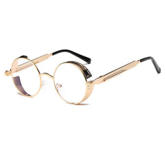 Metal Round Steampunk Sunglasses Men