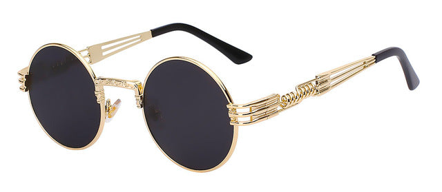 Gothic Steampunk Sunglasses  Women Metal Wrap