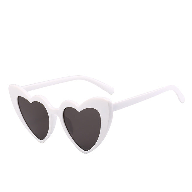 Heart Sunglasses Women brand designer Cat Eye Sun Glasses