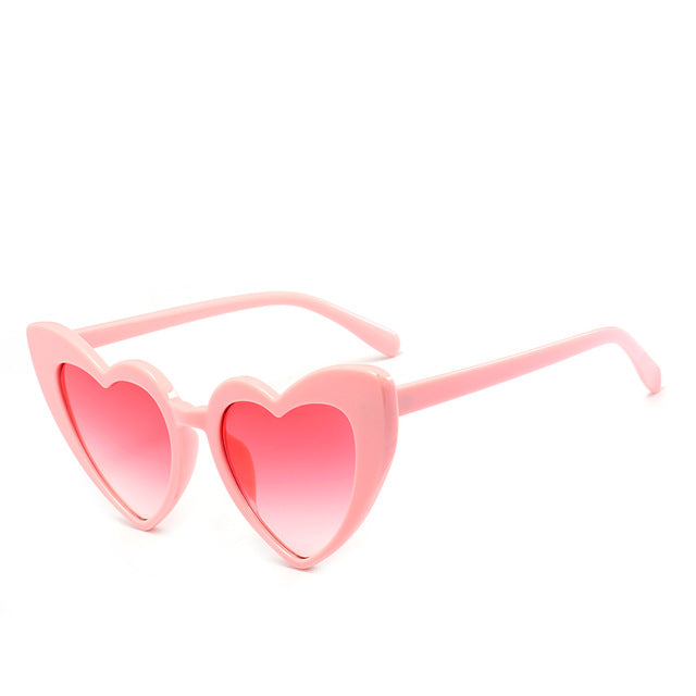 Heart Sunglasses Women brand designer Cat Eye Sun Glasses