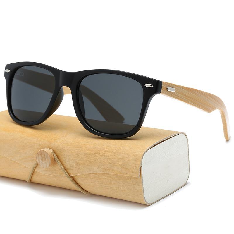 Retro Wood Sunglasses Men Bamboo