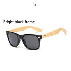 Retro Wood Sunglasses Men Bamboo