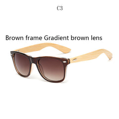 Retro Wood Sunglasses Men Bamboo