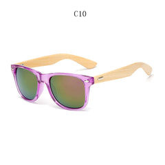 Retro Wood Sunglasses Men Bamboo