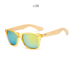 Retro Wood Sunglasses Men Bamboo