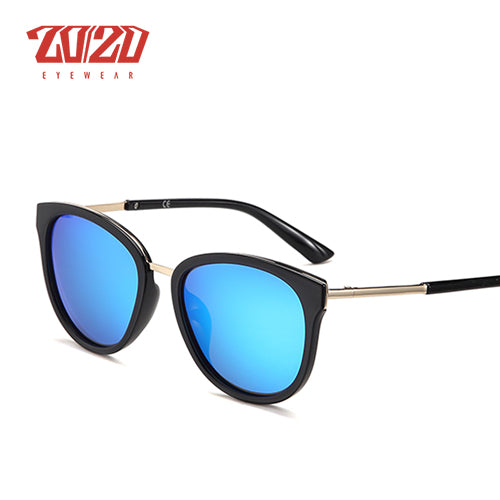 Polarized sunglasses women Retro Style Metal Frame