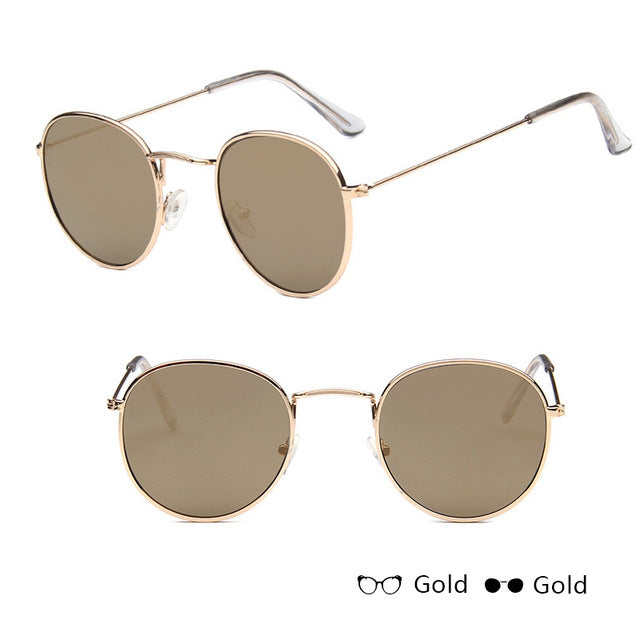 Sunglasses Women/Men Brand Designer Glasses Lady Round