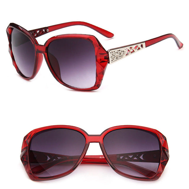 Frame Sunglasses Women Brand Designer Gradient Lens Driving Sun glasses