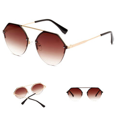 Hexagon Sunglasses Women Retro Vintage