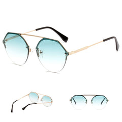 Hexagon Sunglasses Women Retro Vintage