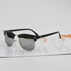 Half Metal Sunglasses Men  Glasses Mirror