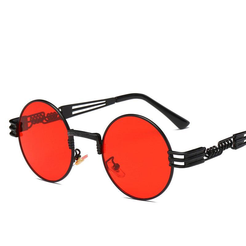 Steampunk Sunglasses Luxury Men Round Sun glass