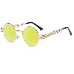 Steampunk Sunglasses Luxury Men Round Sun glass