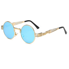 Steampunk Sunglasses Luxury Men Round Sun glass