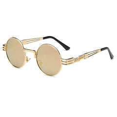 Steampunk Sunglasses Luxury Men Round Sun glass