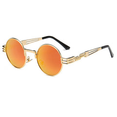 Steampunk Sunglasses Luxury Men Round Sun glass