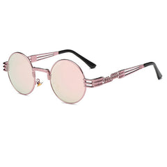 Steampunk Sunglasses Luxury Men Round Sun glass