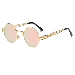 Steampunk Sunglasses Luxury Men Round Sun glass
