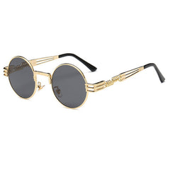 Steampunk Sunglasses Luxury Men Round Sun glass