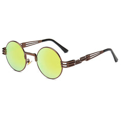 Steampunk Sunglasses Luxury Men Round Sun glass