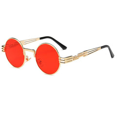 Steampunk Sunglasses Luxury Men Round Sun glass