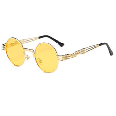 Steampunk Sunglasses Luxury Men Round Sun glass