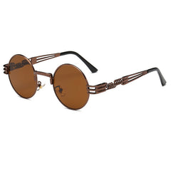 Steampunk Sunglasses Luxury Men Round Sun glass
