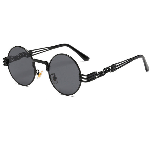 Steampunk Sunglasses Luxury Men Round Sun glass