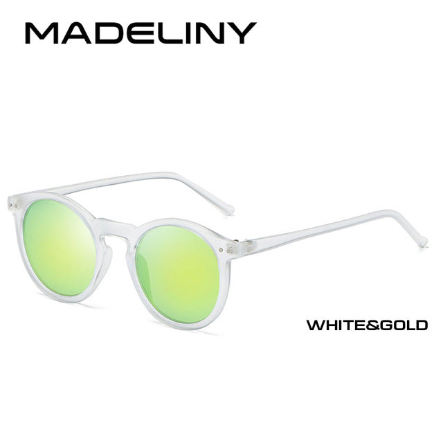 Designer Ellipse Shape Multiple Color Reflective Sunglasses