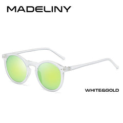 Designer Ellipse Shape Multiple Color Reflective Sunglasses