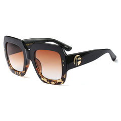 Oversized Square Sunglasses Women Luxury Red Green Sun Glasses