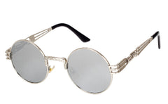 Gothic steampunk mirror sunglasses gold and black sun glasses