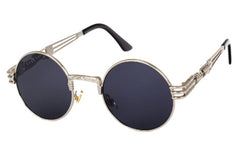 Gothic steampunk mirror sunglasses gold and black sun glasses