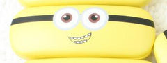 Cartoon Minions design Sunglasses Hard leather glasses Case