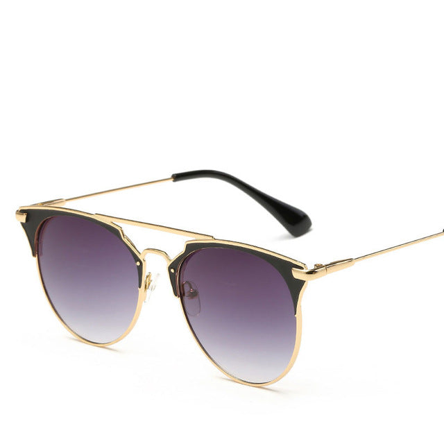 Luxury Vintage Round Sunglasses Women