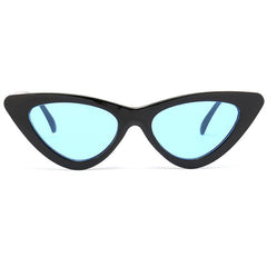 Cateye triangle cute sexy retro  women small black white vintage