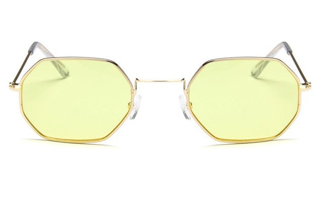 Fashion Women Sunglasses Small frame polygon Clear lens