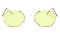 Fashion Women Sunglasses Small frame polygon Clear lens