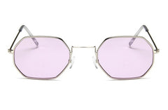 Fashion Women Sunglasses Small frame polygon Clear lens