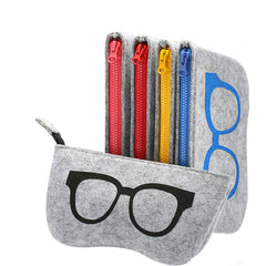 Colorful Sunglasses Case For Women Men Glasses Box Felt Sunglasses